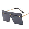 Oversized Black One Piece Women Sunglasses