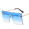 Oversized Blue Ombre Women Sunglasses