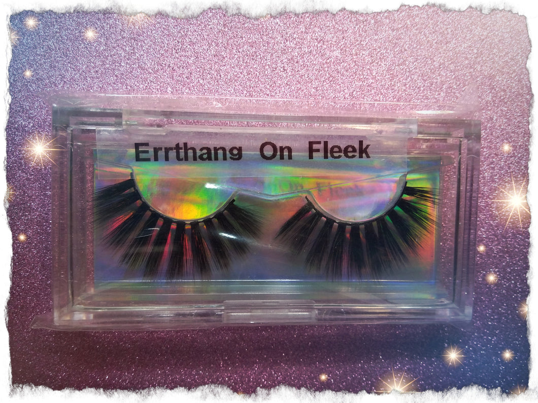 (Errthang Fleek) 3D False Mink Lashes 22mm
